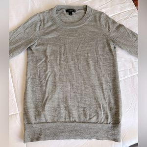 J. Crew Gray Crew Neck Sweater